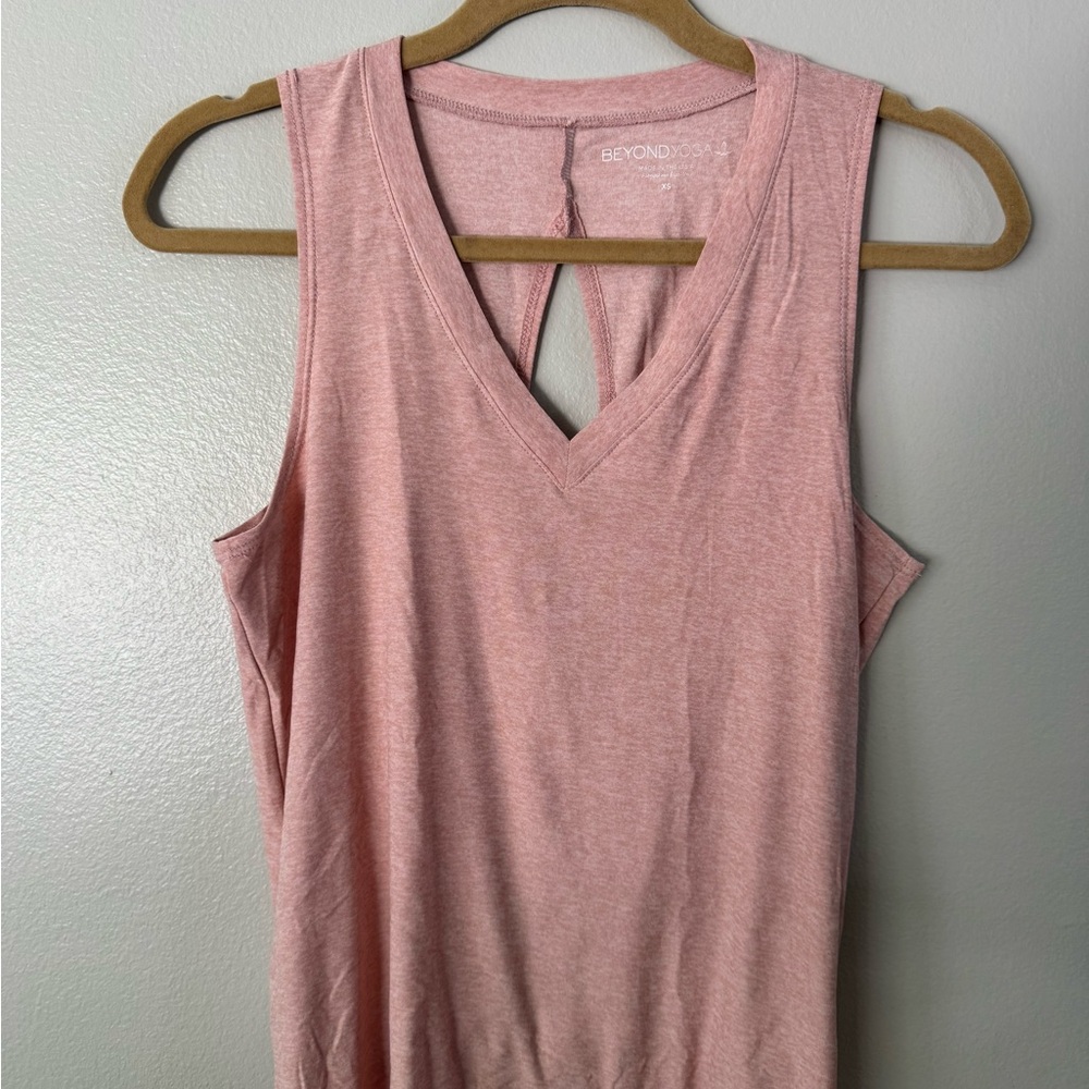 Beyond Yoga Spacedye Pink Cut Out Tank Top
